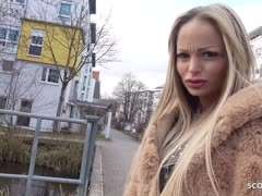 schwanz reiten,outdoor blowjob,riesenmöpse,deutsche blondine,casting,tätowierte blondine,titten ficken