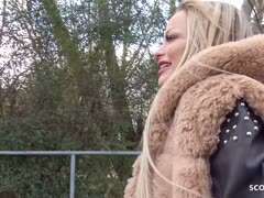 schwanz reiten,outdoor blowjob,riesenmöpse,deutsche blondine,casting,tätowierte blondine,titten ficken